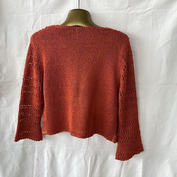 Valenti crochet knit cardigan woman’s medium - Picture 2 of 7